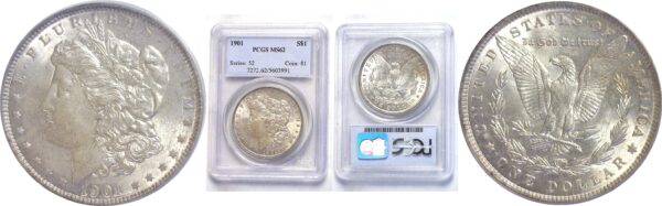 1901  Morgan Dollar.  -  PCGS MS-62.