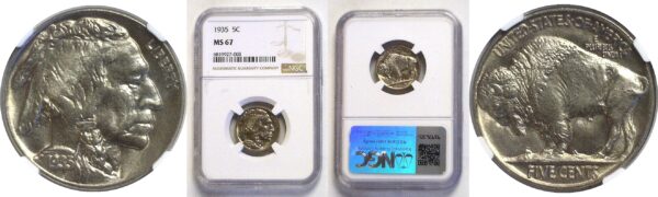 1935  Buffalo Nickel  -  NGC MS-67