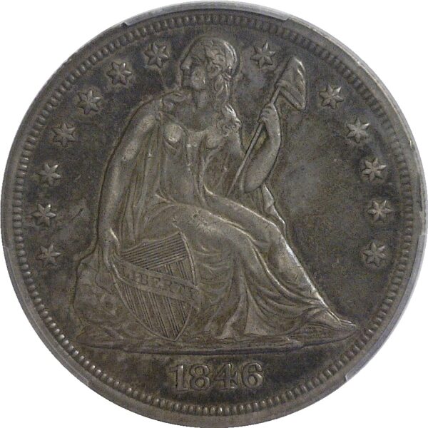 1846.  Seated Liberty Dollar.  -  PCGS. XF-45. - Image 2