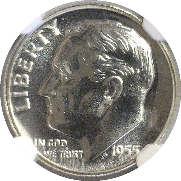 1955  Roosevelt Dime. NGC. PR-69. - Image 2