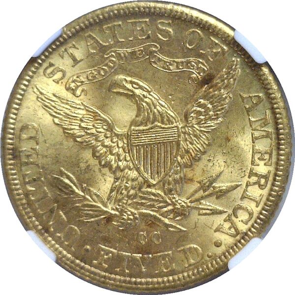 1891-CC $5 Liberty  -  NGC MS-64 CAC - Image 3