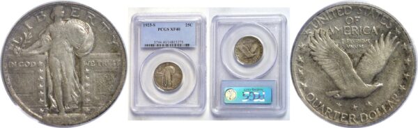 1923-S.  Standing Liberty Quarter. PCGS. XF-40.