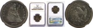 1863.  Pattern Quarter.  J-335.  -  NGC PR-66.