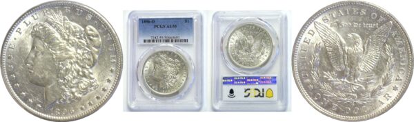 1896-O Morgan Dollar  -  PCGS AU-55