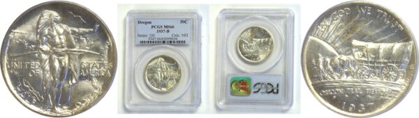 1937-D Oregon Trail Commemorative. -  PCGS MS-66