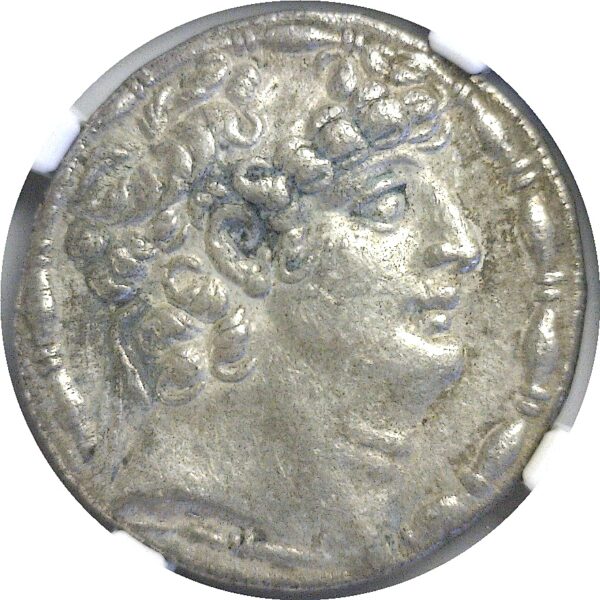 c 95-75 BC   Seleucid Kingdom  Silver Tetradrachm.  NGC XF. -  Philip I Philadelphos. - Image 2