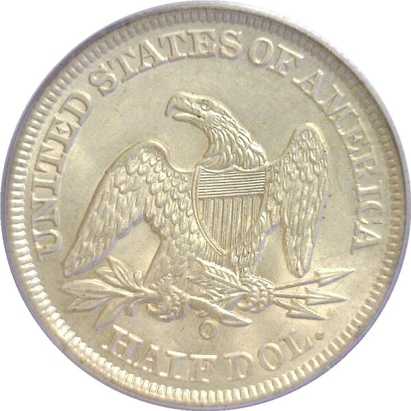 1858-O.  Seated Liberty Half Dollar.  -  PCGS. MS-62. - Image 3