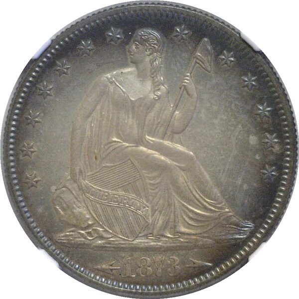 1873  Seated Liberty Half Dollar.  -   NGC. PR-65. - Image 2