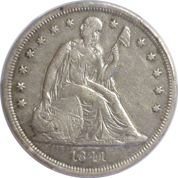 1841 Seated Liberty Dollar.  -   PCGS XF-45 - Image 2