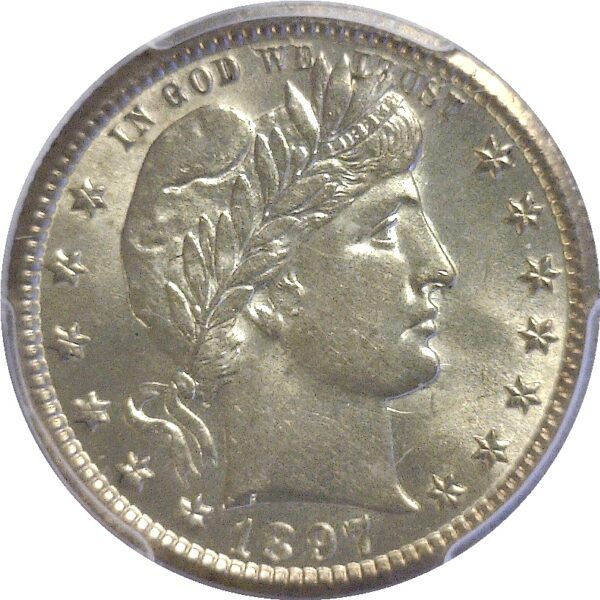 1897-O.  Barber Quarter. PCGS. MS-62. - Image 2