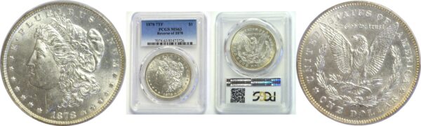 1878-7TF Morgan Dollar  -  PCGS MS-63