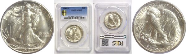 1940-S  Walking Liberty Half Dollar   -   PCGS. MS-65.