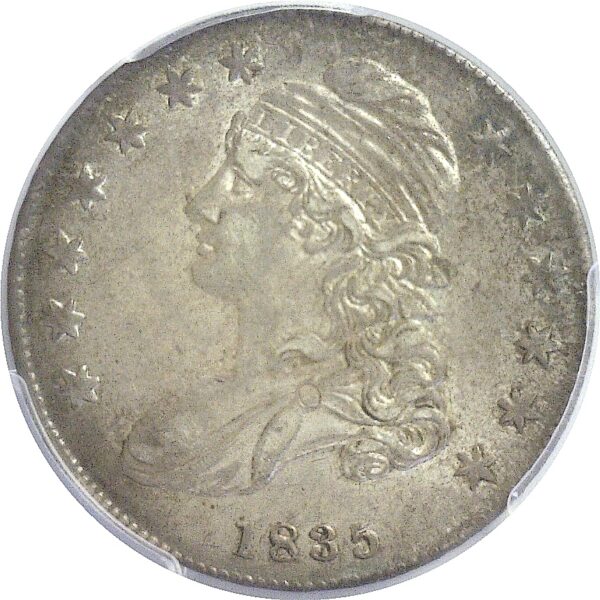 1835  Bust Half Dollar.  -  PCGS AU-55.  CAC - Image 2