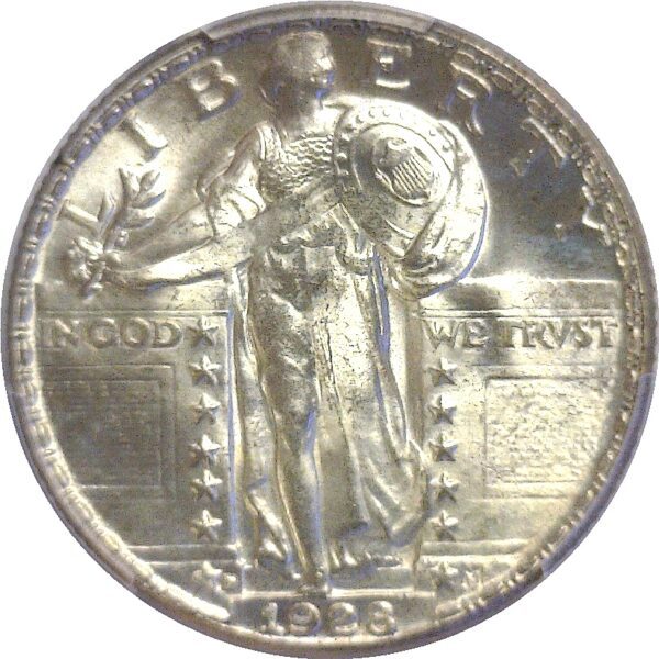 1928-D.  Standing Liberty Quarter. PCGS. MS-66. - Image 2