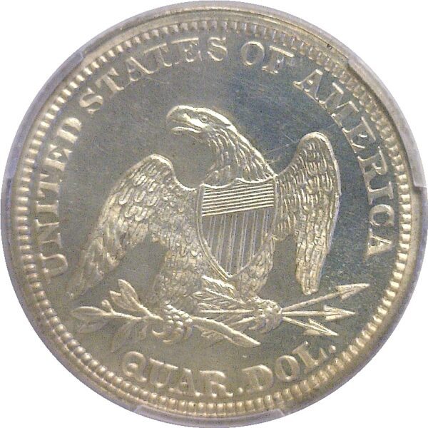 1859  Seated Liberty Quarter.  - PCGS PR-66. CAM. - Image 3