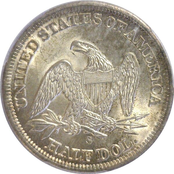 1859-S  Seated Liberty Half Dollar.  -  PCGS MS-63. - Image 3