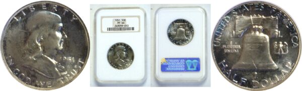 1951  Franklin Half Dollar.   -  NGC. PR-66.