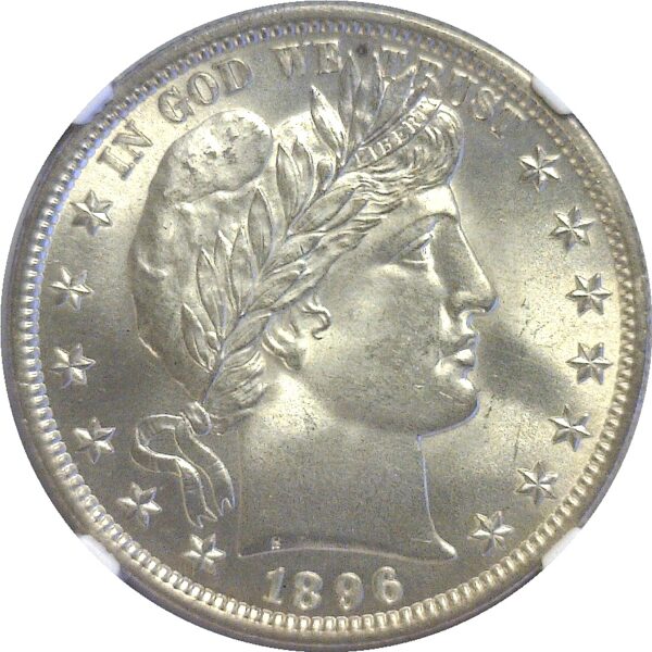 1896  Barber Half Dollar.  -  NGC. MS-64+. - Image 2