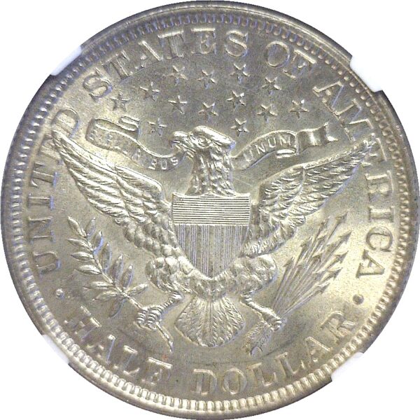 1896  Barber Half Dollar.  -  NGC. MS-64+. - Image 3