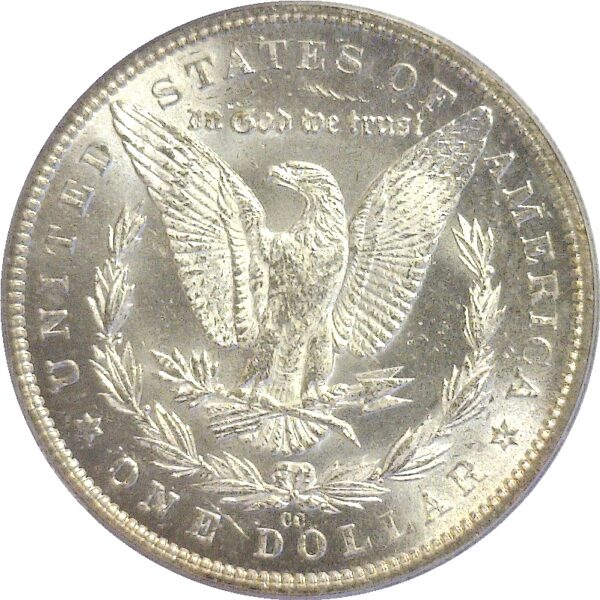 1893-CC  Morgan Dollar.  -  PCGS. MS-63. CAC - Image 3