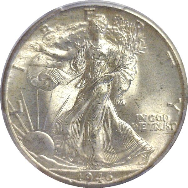 1946-D  Walking Liberty Half Dollar.  -   PCGS. MS-65+. - Image 2