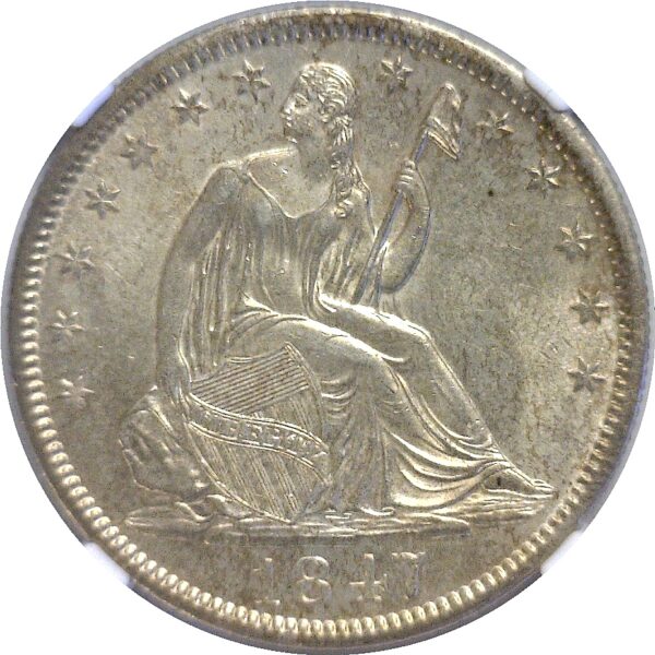 1847-O  Seated Liberty Half Dollar. NGC. MS-62. - Image 2