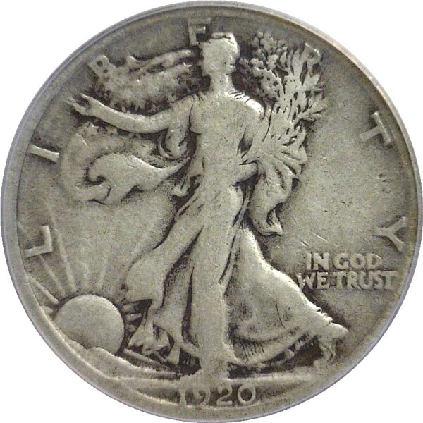 1920-D.  Walking Liberty Half Dollar.  -  ANACS. VG-10. - Image 2