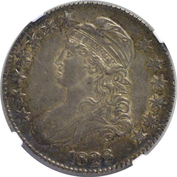 1828 Bust Half Dollar  -  NGC AU-55 - Image 2