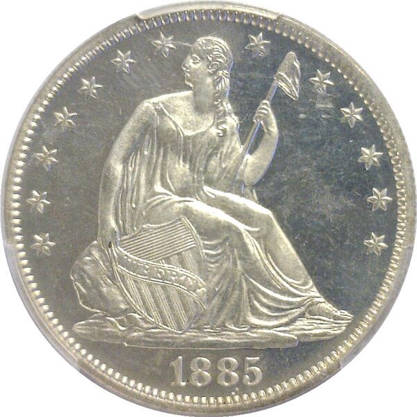 1885.  Seated Liberty Half Dollar.  -  PCGS. PR-65. CAM. - Image 2