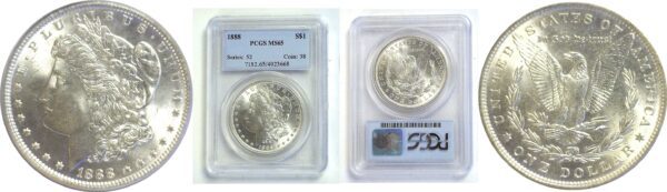 1888 Morgan Dollar   -     PCGS MS-65