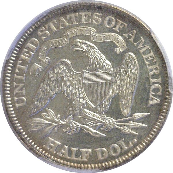 1866  Seated Liberty Half Dollar.   -   PCGS PR-66. CAM. - Image 3