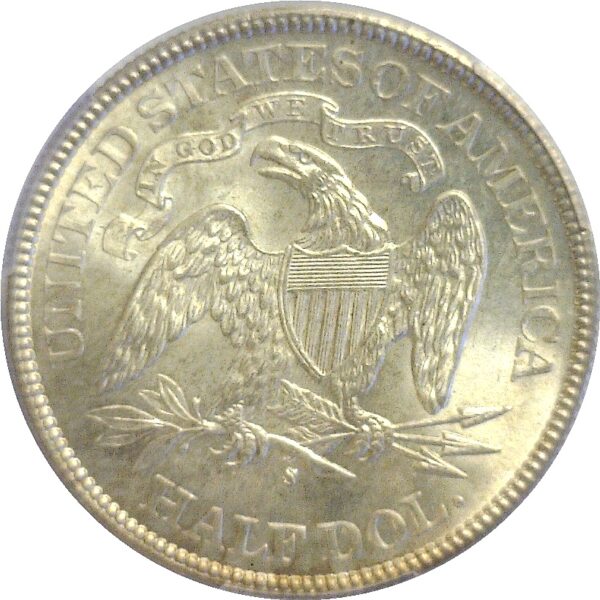 1877-S Seated Liberty Half  -  PCGS MS-66 - Image 3