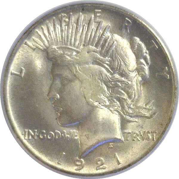 1921  Peace Dollar.   -   PCGS. MS-65. - Image 2