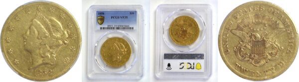 1858 $20 Liberty   -   PCGS VF-35