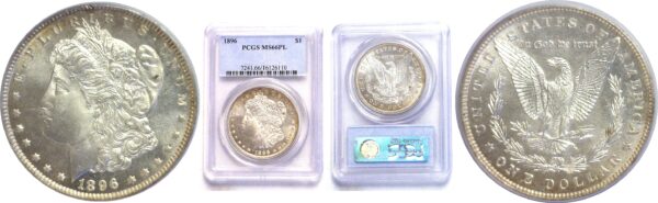 1896  Morgan Dollar.  -  PCGS MS-66. PL.