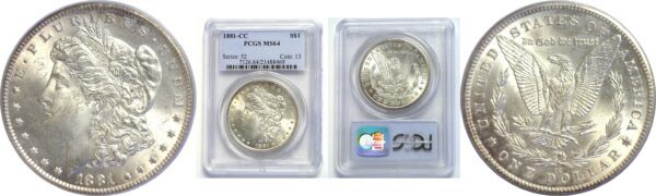 1881-CC Morgan Dollar  -  PCGS MS-64