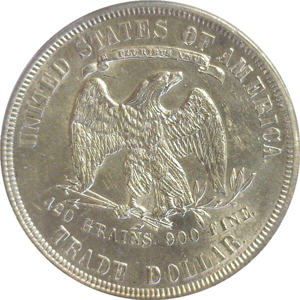 1877  Trade Dollar   -   PCGS AU-58 - Image 3