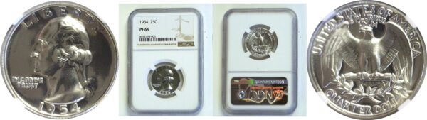 1954 Washington Quarter  -  NGC PF-69