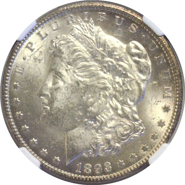 1893-CC  Morgan Dollar   -   NGC. MS-62. - Image 2