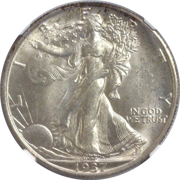 1937-S.  Walking Liberty Half Dollar.  -   NGC. MS-63. - Image 2