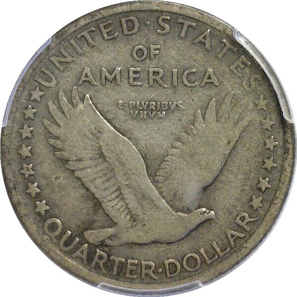 1916 Standing Liberty Quarter.  -  PCGS VG-8.  CAC - Image 3