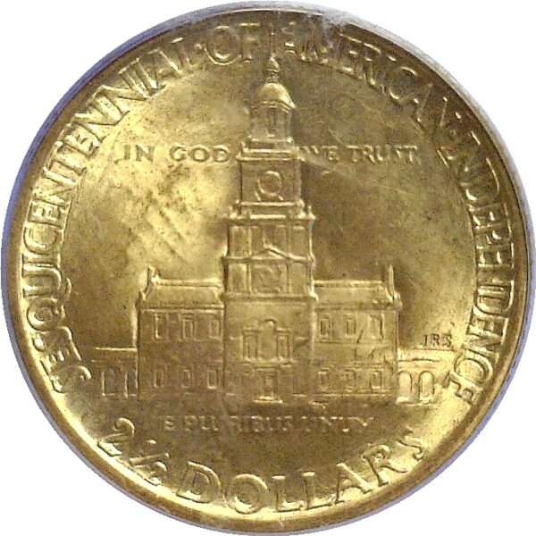 1926.  $2 1/2  Sesquicentennial Gold Commemorative.  -  PCGS. MS-65. - Image 3