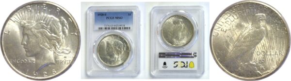 1928-S.  Peace Dollar.  -  PCGS. MS-63.