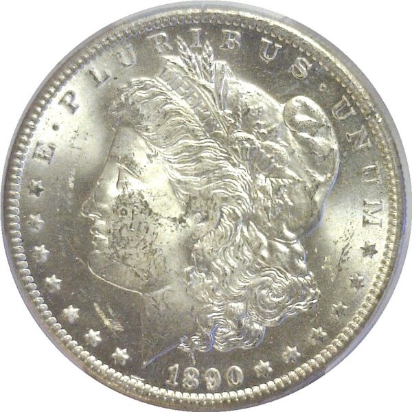 1890-CC  Morgan Dollar.  -  PCGS MS-63. - Image 2