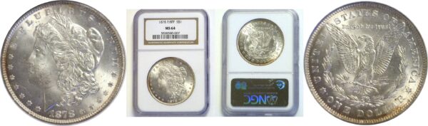 1878-7/8TF.  Morgan Dollar.   -   NGC. MS-64.
