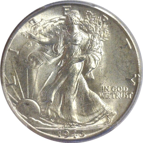 1946-D.  Walking Liberty Half Dollar.  -  PCGS. MS-65+. - Image 2