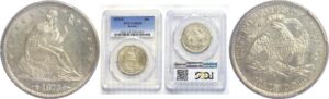 1873-S  Seated Liberty Half Dollar.  -  PCGS MS-65.