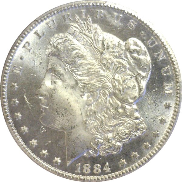 1884-CC .  Morgan Dollar.  -   PCGS. MS-64. PL. - Image 2