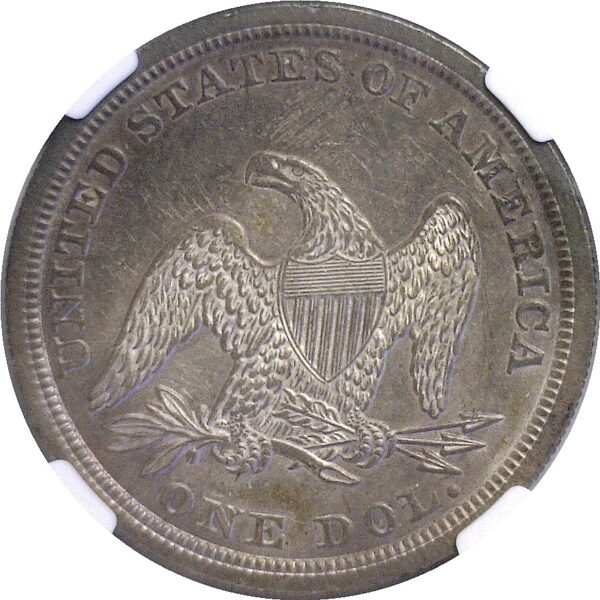 1853  Seated Liberty Dollar.  -   NGC. MS-62. - Image 3