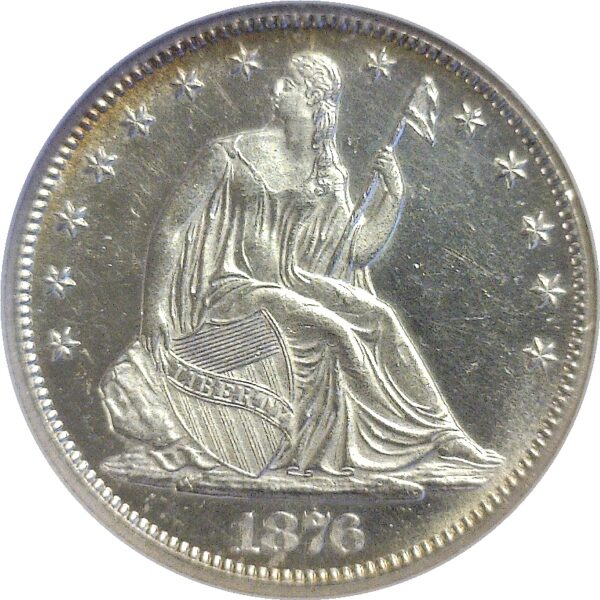 1876-CC .  Seated Liberty Half Dollar. NGC. MS-63. - Image 2